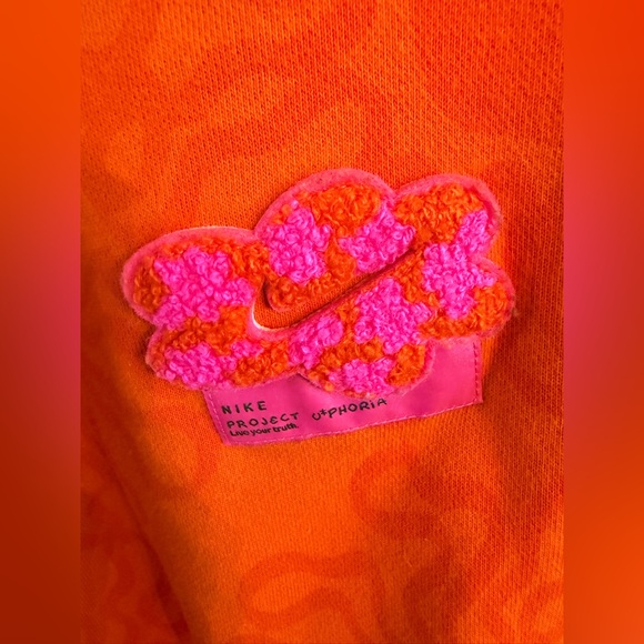 Nike Project Uphoria Sweatshirt Medium Pink and Orange Oversized - Picture 7 of 10
